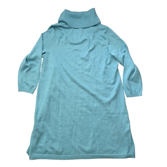 NWT Talbots Cowl Neck Teal Turtleneck Sweater Dress 3X - Picture 3 of 6